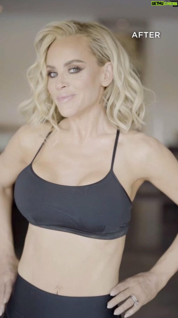 Jenny McCarthy-Wahlberg Instagram - #airsculptpartner Stubborn fat can seem to come out of nowhere as we get a bit older, and I was no exception to this rule. Trying to get rid of my annoying “spare tire,” I worked out a ton but with no luck! On top of that, as I have gotten older, I felt like my hands looked so much older than I actually am.. Now, I’m thrilled to announce that I am partnering with @airsculpt . With their amazing patented technology, I was able to slim and tone my abs by removing that stubborn fat and guess what? I also gave my hands that youthful plump using that same fat as a filler, all while wide awake! Check out my incredible transformation #elitebodysculpture #ad #airsculpt