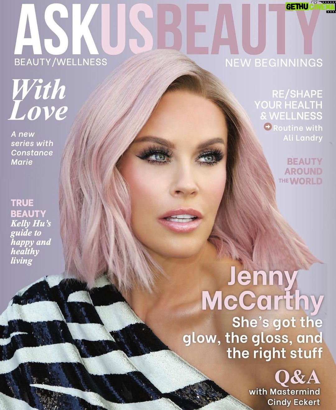 Jenny McCarthy-Wahlberg Instagram – Thank you @askusbeautymagazine for ...