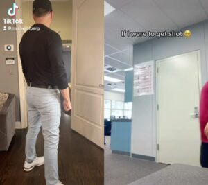 Jenny McCarthy-Wahlberg Instagram - Caught him in his tight golf pants and made him do it. 😂 Thanks for putting up with my TikTok’s @donniewahlberg 🔥🔥🔥❤️
#dance #dancechallenge  #tightpants