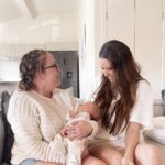 Jess Conte Instagram - seeing your lifelong bestie love on your little baby 🥹 aunty jess 💛 (swipe to see us as little baby besties!!)