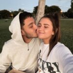Jess Conte Instagram - we just posted a video of me telling gabriel i’m pregnant so i thought i’d post these photos too 🥲🥰 this was the day we found out! we were so shocked and excited and confused at what to do next so we went and got pizza and watched the sunset 😂 such a sweet day 💛