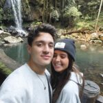 Jess Conte Instagram - the end of our trip has come up so quickly so we wanted to explore a little while we had the chance ☺️🏞 Curtis Falls, Mt Tamborine