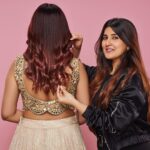 Jiya Shankar Instagram - Watch me as I get ready for my best friend’s wedding🎀 This amazing Cinnamon Spice Melt adds just the flavor to the filmy bridesmaid that i am ✨ . I only trust my Matrix professionals and thus went to them to get my hair on fleek 💃 . Ya’ll can choose from the different hair color melts 💥 Cinnamon, Red, Gold, Mocha, Choco Melt and dazzle the new look! So don’t miss out and head over to a Matrix Salon near you to get your hair colored too!! #Ad @matrixindia_lnc #DareToMelt #MatrixColorMelt #matrixindia