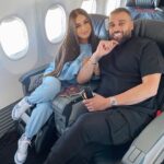 Kamila Tir-Abdelali Instagram – In the air with my lover 🤍 Seni seviyorum Noré 🖇 Turkish Airlines Airplane
