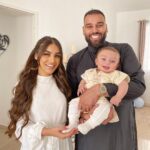 Kamila Tir-Abdelali Instagram - Aid moubarak 🌙 Cette année Kenan se joint à nous pour vous souhaiter le meilleur en ce jour béni 🤍 On vous aime ❤️ Que la paix soit sur vous 🤲🏼