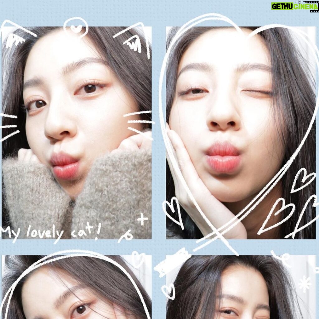 Kang Min-ah Instagram - 우리 봉봉이들 고마워 민아네컷 엄청 찍었다