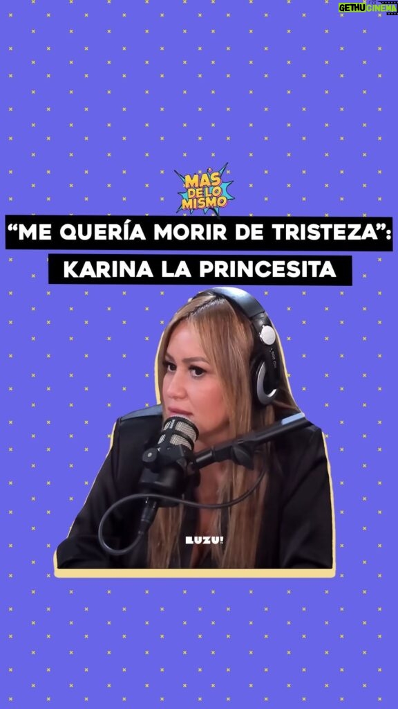 Karina 'La Princesita' Instagram - “ME QUERÍA MORIR DE TRISTEZA”: KARINA LA PRINCESITA 🥺🥺🥺 Karina contó sobre sus ataques de ansiedad. Por menos haters 🙌🏻 #MásdeloMismo 💘 lunes y viernes de 15 a 17hs por @luzutv ✨