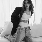 Katie Douglas Instagram - perpetual grimace! Photographer: @EmilynnRose Stylist: @AlexusShefts MUA: @MakeupByMazer Hair: @HaileyAdickesHair Location: @Villa__Blanco