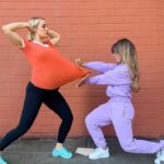 Kelli Erdmann Instagram - Baby is kicking a lot these days 😅 @kausha_campbell inspired by @brandonsoohoo #boardbreaking #pregnant #pregnancy