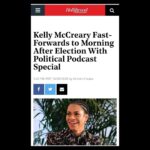Kelly McCreary Instagram – Thanks @THR for inviting me to chat about something I got to make that speaks to the one of the things weighing so heavily on our minds right… election season. With @WednesdayMorningpodcast @petechatmon and  @candicesanchezmcfarlane created something that asks “how did we get to this political moment?” and “how do we find our way out?” It’s for anyone who, like me, is on a roller coaster of emotions right now— feeling equal parts optimistic and pessimistic, confused and certain, fearful and courageous. These are complex times. Let’s make some art about it. Now available on @ApplePodcasts and @Spotify. Have you already listened? Hit me with your thoughts below, and tag us in your posts about it! #counteveryvote #everyvotecounts #voteearly