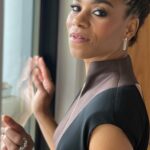 Kelly McCreary Instagram - Beware… SWARM is coming!! Stepped out to the premiere of @swarmonprime and I am BLOWN away by what my girl @janinenabers and @donaldglover created! Riveting, creepy, hilarious, suspenseful, heartbreaking— it does all the things! And of course, @domfishback kills it again 🩸😜. I will definitely be bingeing the rest of the season when it drops tomorrow night! Thank you to the team for getting me all the way together — @marjthestylist, @bobbierileybeauty, @andriamichellebush you did it again!