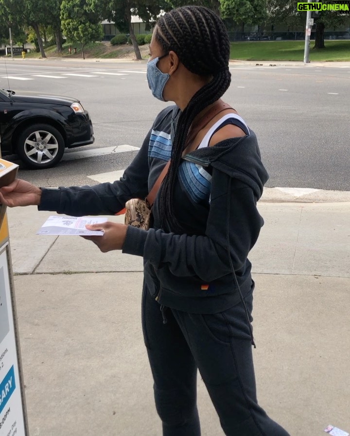 Kelly McCreary Instagram - I did it! #IVoted! What a rush! One of the great things about this voting season is that we have so much time to share all of these moments! It’s so exciting g to see the massive turnout to #voteearly! 🗳 And I love seeing all your stickers, I love seeing you #partyatthepolls, and I love hearing about your #votingplans! Keep tagging me in your voting posts! ❤ And let me know if you passed your time in line listening to @wednesdaymorningpodcast 🤗 Last day to vote is Tuesday 11/3, so get on out there! And take some folks with you! #EveryVoteCounts #CountEveryVote #PowertothePeople #BidenHarris #Yeson16 #YesonJ #NoOn25