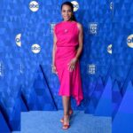 Kelly McCreary Instagram - Mama always told me pink was my color 💕 . . . Last night at the Winter #TCA Party styled by @lisaandtylerj. H/MU by @bethanygmakeup. 💓Tap for additional credits. The Langham Huntington, Pasadena