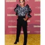 Kelly McCreary Instagram - NOW SERVING... @entertainmentweekly Emmy celebration CHIC LEWKS by @marjthestylist @autumnmoultriebeauty and @lisaandtylerj!!! Top- @elisabettafranchi Pants- @francescopaolosalerno Shoes- @aldo_shoes THANKS FOR A 🔥 time, EW!! And congrats to all the Emmy nominees!! You make me proud to share the craft with you all!