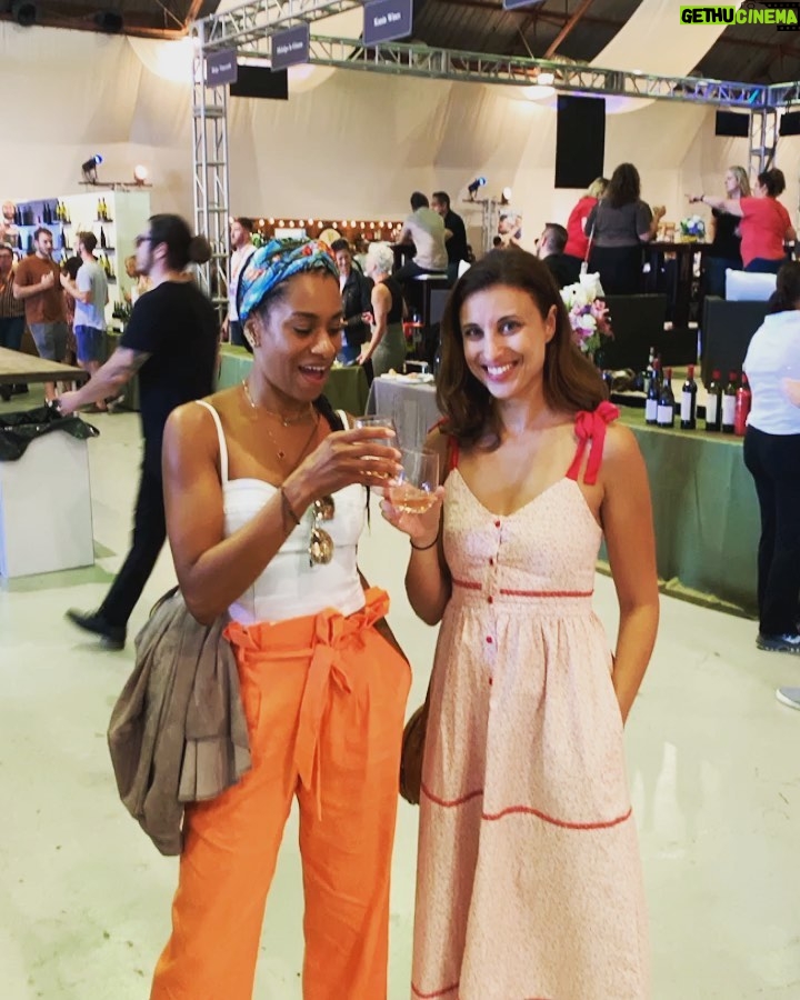 Kelly McCreary Instagram - Delicious afternoon at @lafoodwine!! Such a great event that I’ve been meaning to hit up for years... so glad we finally made it out to sample some of the best Cali has to offer!! #lafoodandwine #repost @petechatmon ・・・ Saturdaze. #6amcalltimetomorrow #directorslife The Barker Hangar