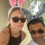Kelly Ripa Instagram - Happy Easter from two wascally wabbits 🐰🐰