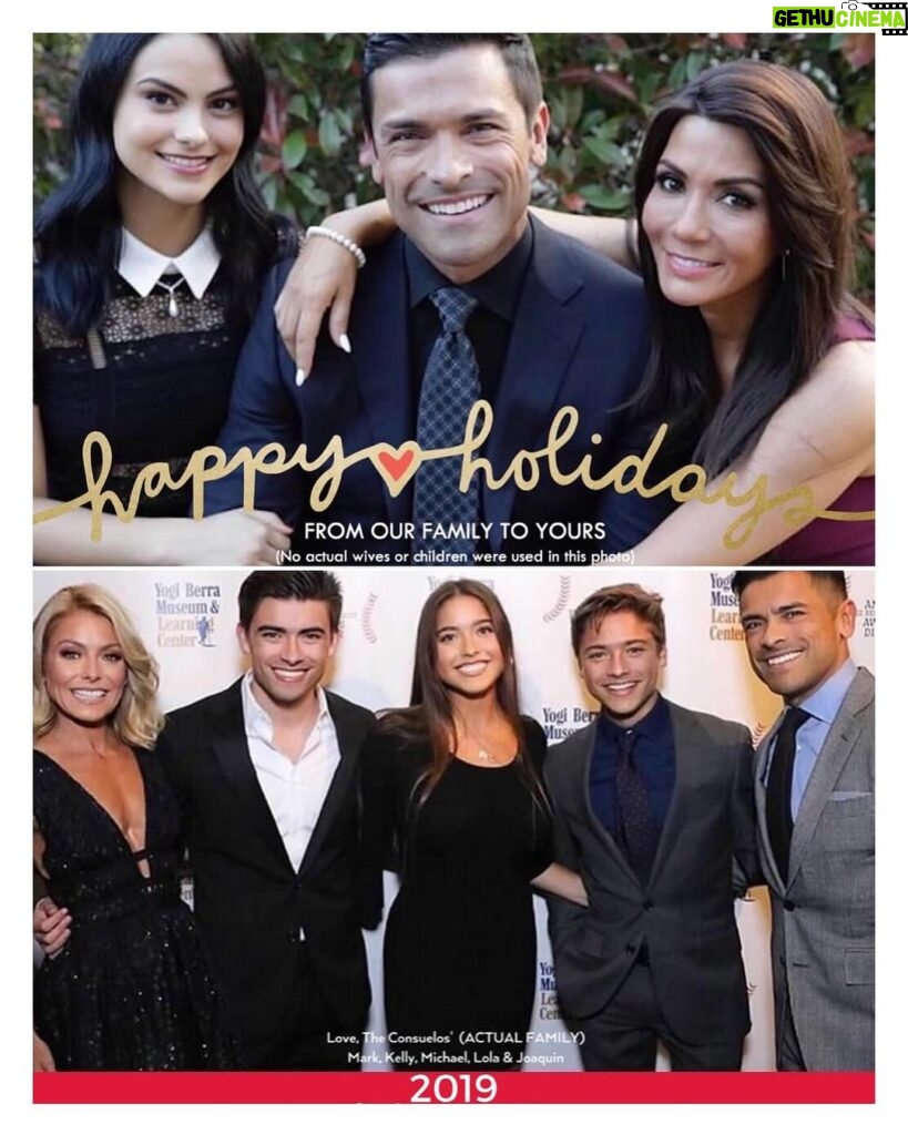 Kelly Ripa Instagram - The past 5 years of Christmas cards. Time flies 😩 Posting this year’s this weekend.