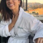Kiana Madeira Instagram - Our recent trip to the west coast brought us so much joy and peace and we have the @dreamhollywood hotel to thank for so much of that. What a beautiful hotel, for real! The service was lovely, the views were incredible and we even got served by 2 adorable robots named Geoffrey and Alfred 🙊 Thank you for having us 🌞💜✨ Dream Hollywood Hotel