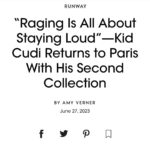 Kid Cudi Instagram - NEW VOGUE MOTR REVIEW SS24 ‼️ mad love to the always cool Amy for another awesome interview 😌🙏🏾💕 Link in bio!!