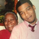 Kid Cudi Instagram - Elsie and me Xmas 2005 visiting my sister in Atlanta. Yes I am sitting on her lap haha I actually met Andre 3000 this day, we were celebrating at his moms house. Ill talk more about how this happened in my memoir 😉 that sweater and shirt were Abercrombie btw cuz i worked there at this time. I have so many stories to tell. Cant wait for u all to read my book.