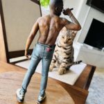 Kid Cudi Instagram - Working on something special for u guys... This is a 1 of 1 test of some figurines im doing. Got a bunch of other poses, different fits. I was so blown away when I first saw this, the detail, is unmatched. Truly mind blowing. More info on these soon. Might see me at ComicCon too 🤫 P.S. yes that is my real back tattoo. Ive had it for months now. This is a first lil peak at it. ☺️✌🏾💕