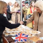 King Charles III of the United Kingdom Instagram - What a wonderfully warm welcome to Shrewsbury! 👋 Her Majesty was visiting Shrewsbury Farmers’ Market, where she met members of the local community and market traders. 🍞🍎🧀 The market has been held in The Square for almost 20 years and has grown into one of the best markets in the area with around forty traders regularly setting up stall on the first Friday of the month. Thank you to everyone who came out to say hello! Shrewsbury Farmers Market