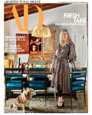 Kirsten Dunst Instagram - The fact that Colt is on the cover of this magazine is the best news ever 😂🐶