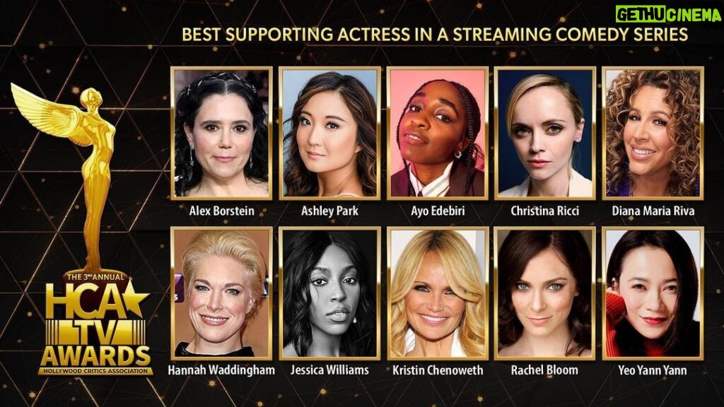 Kristin Chenoweth Instagram - So grateful to be nominated among these incredible actors 🏆 thank you @hollywoodcriticsassociation!! And thank you to the whole #schmigadoon! family 💞 #HCATVAwards
