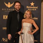 Kristin Chenoweth Instagram - family night out at the #astraawards!! 💖 #theastras @hollywoodcreativealliance Dress: @christopherjohnrogers Shoes: @gianvitorossi Jewelry: @swarovski & @considerthewldflwrs Thunder’s Outfit: @christiancowan Styles by @debswatson