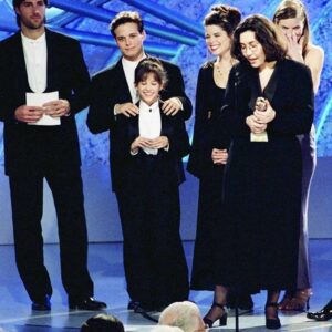 Lacey Chabert Instagram - Happy Birthday @iamscottwolf 🎉💜 🎂 🎉 Love you forever! #fbf #happybirthday #partyoffive #the90s