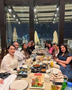 Layali Dehrab Instagram - في ضيافة الأستاذ جمال سنان 🦅 🤍 والفنانة الجميلة ماغي بو غصن 🤍👑🦅 مع الحبايب 🌹💕