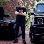 Lev Cameron Instagram - me with cars in the back 📸: @camerahead.prod Hollywood Hills