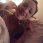 Lindsey Morgan Instagram - The Honeymoon. DISCLAIMER: thank you all for the well wishes 😂 but we are not married yet! It’s for a new project!! But I couldn’t help but try to prank my mom. Thanks for playing along 🙊😘 Also, Shaun got a mouthful of mask serum 😂