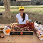 Lindsey Morgan Instagram - Me & my birthday brisket. Yes, those are candles.