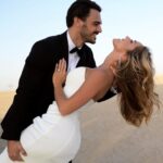 Maddy Burciaga Instagram - 1 an de Mariage ❤️ 3/02/2022💍 Et dire que la veille on apprenait que nous attendions notre premier enfant 🥹👶🏻 Aujourd’hui toujours autant d’amour et même plus encore et pour toujours ❤️ Dubai, United Arab Emirates