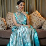 Meenakshi Chaudhary Instagram - Saree and I , it’s a love story 🙈🤓🫶🏽 Clicked by- @srikrishna_photography9 Jewellery- @amyrasilver Saree makeover -@_h_d_beauty_parlour_ Make up - @chadarasapallivamsikrishna Hair - @chinnisrinu_stylist