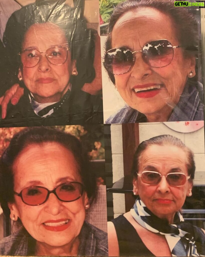 Melissa Fumero Instagram - My great aunt Gisela passed away a few weeks ago. Rumor has it she was 99, but she never told anyone her age so we’ll leave it at that. This tiny force of a woman never stopped moving… whether she was painting, drawing, cooking, telling a story with her whole body, or giving you a bear hug so hard you thought she might break your bones. I can remember begging my parents “please can you tell Tia not to hug me, it hurts!” And as I got older I loved those hugs so much and marveled at her strength. Red lipstick and always fashionable, often with the best fun jewelry or a scarf, Tia Gisela had style. She was an artist and she dressed the part. I think her art made me believe I could also pursue the arts. Like it was possible even if I was pursuing a different medium. My Tio was also an artist, a scupltor- we would spend most Saturdays at their house in Queens when I was a kid. Playing off the wall in their driveway with my brother and cousins. Poking around Tio’s studios looking for a tennis ball. Everyone gathered in their basement laughing and eating Tia’s delicious food. I have the best memories with her. I wish I would’ve visited her more in my adulthood when I still lived in NYC, but I was still young and dumb. I’m proud to have her art in my home. Rest in Peace Tia. I think I’ll start wearing little scarves more often. 💗✨