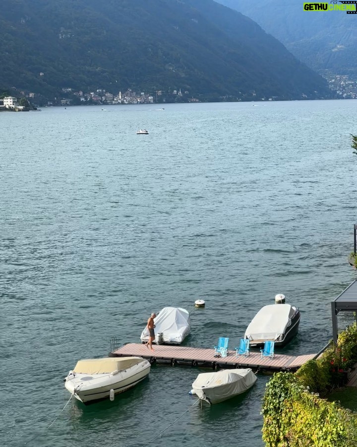 Nadech Kugimiya Instagram - ☀️💋💃🏻🍷🧣☀️ Lake of Como