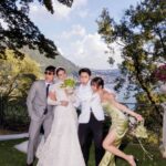 Nadech Kugimiya Instagram - ขอบคุณทั้งสองคนมากเลยที่ให้เราได้มาอยู่ในช่วงเวลาที่สำคัญที่สุด ที่ทั้งคู่รอคอย ได้มาสัมผัสกับบรรยากาศการที่มีแต่ ความรัก เสียงหัวเราะ ช่วยเหลือกัน ยกเก้าอี้หนีฝน เอาnapkinผูกหัว และน้ำตาแห่งความปิติยินดี @mark_prin @kimmy_kimberley รักนะจ๊ะเพื่อนเอ๋ย #markimthewedding Villa Bonomi