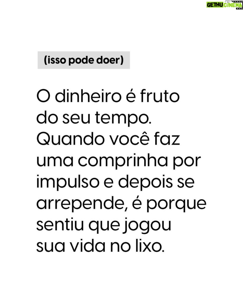 Nathalia Arcuri Instagram - Você trabalhou (E NÃO FOI FÁCIL) para ganhar cada centavo que está hoje na sua carteira ou conta bancária. É esse dinheiro que vai comprar o que é necessário para o seu dia a dia, além de ajudar a construir os seus sonhos. Então faz sentido esquecer COMO ele foi parar em suas mãos ou sobre como foi suado ganhá-lo? Cada centavo é fruto do SEU ESFORÇO.  “Só se vive uma vez”, “Não vou levar pro caixão” e pensamentos similares, são atitudes que te fazem jogar no lixo o tempo de vida gasto para ganhar dinheiro e o seu valor profissional, que custou o que você tem em mãos hoje. Use com inteligência. Marque aqui uma pessoa inteligente que precisa ter essa visão, assim como você! 😉