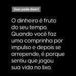 Nathalia Arcuri Instagram – Você trabalhou (E NÃO FOI FÁCIL) para ganhar cada centavo que está hoje na sua carteira ou conta bancária.

É esse dinheiro que vai comprar o que é necessário para o seu dia a dia, além de ajudar a construir os seus sonhos.

Então faz sentido esquecer COMO ele foi parar em suas mãos ou sobre como foi suado ganhá-lo? Cada centavo é fruto do SEU ESFORÇO. 

“Só se vive uma vez”, “Não vou levar pro caixão” e pensamentos similares, são atitudes que te fazem jogar no lixo o tempo de vida gasto para ganhar dinheiro e o seu valor profissional, que custou o que você tem em mãos hoje.

Use com inteligência. Marque aqui uma pessoa inteligente que precisa ter essa visão, assim como você! 😉