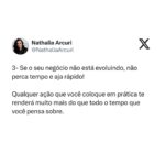 Nathalia Arcuri Instagram – Nossa, Nath! Mas tô só começando. Preciso realmente pensar nisso?

Você está criando uma fonte de renda, lembre-se disso. É a sua empresa!
 
É preciso profissionalizar ao máximo, ou vai se tornar apenas um passatempo caro. 

Segundo o relatório da Global Entrepreneurship Monitor (GEM) 2022, realizado pelo Sebrae e pela Associação Nacional de Estudos em Empreendedorismo e Gestão de Pequenas Empresas (Anegepe), 67% da população adulta estava envolvida com o empreendedorismo. Parte desse número são potenciais empreendedores, o que fez com que o Brasil ocupasse o 2º lugar nessa categoria, ficando atrás somente da Índia, no ano do relatório.

Somos empreendedores natos 😎 Mas, claro, apesar do brasileiro ter essa alma de negócios, só a alma não sustenta uma empresa. É preciso adquirir conhecimento e aplicar no dia a dia pro empreendimento dar certo! 

DITO ISSO…

Arrasta pro lado pra ver as 5 dicas que separei pra você, imprime, cola em todo lugar da casa pra não esquecer e já manda para as autônomas/autônomos MEIs e donas e donos de empresas que precisam ler isso👇