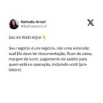 Nathalia Arcuri Instagram – Nossa, Nath! Mas tô só começando. Preciso realmente pensar nisso?

Você está criando uma fonte de renda, lembre-se disso. É a sua empresa!
 
É preciso profissionalizar ao máximo, ou vai se tornar apenas um passatempo caro. 

Segundo o relatório da Global Entrepreneurship Monitor (GEM) 2022, realizado pelo Sebrae e pela Associação Nacional de Estudos em Empreendedorismo e Gestão de Pequenas Empresas (Anegepe), 67% da população adulta estava envolvida com o empreendedorismo. Parte desse número são potenciais empreendedores, o que fez com que o Brasil ocupasse o 2º lugar nessa categoria, ficando atrás somente da Índia, no ano do relatório.

Somos empreendedores natos 😎 Mas, claro, apesar do brasileiro ter essa alma de negócios, só a alma não sustenta uma empresa. É preciso adquirir conhecimento e aplicar no dia a dia pro empreendimento dar certo! 

DITO ISSO…

Arrasta pro lado pra ver as 5 dicas que separei pra você, imprime, cola em todo lugar da casa pra não esquecer e já manda para as autônomas/autônomos MEIs e donas e donos de empresas que precisam ler isso👇