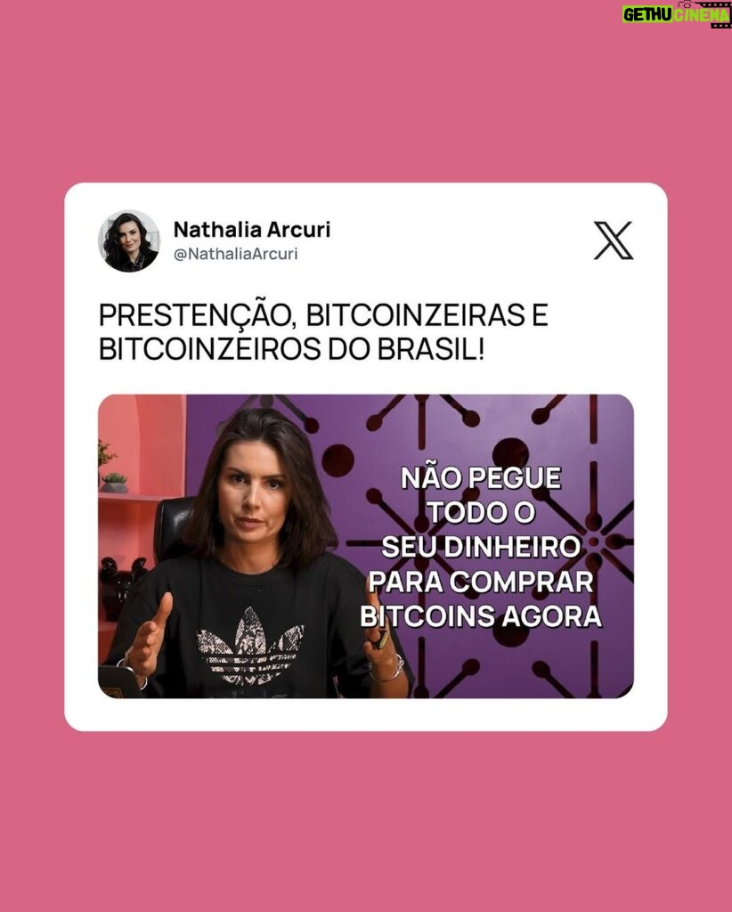 Nathalia Arcuri Instagram - BITCOIN PODE VALER R$2 MILHÕES 🌽🥳 Mas será que vale a pena comprar? O próximo Halving pode valorizar ainda mais o BTC e a estimativa é que ele aconteça agora, no final de abril de 2024. “ENTÃO É PRA SAIR COMPRANDO BITCOIN ADOIDADO?” Calma, meus calabresos… o primeiro passo nesse mercado é entender como ele funciona e se conversa com as suas metas. Ficou curioso e quer aprender, além de descobrir se esse investimento é pra você? Envia CONTA MAIS aqui nos comentários que eu te envio o link do vídeo que acabou de sair no canal!