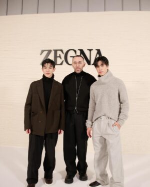 Nattawat Jirochtikul Instagram - Such an honor to be in #ZEGNAFW24 
@zegnaofficial @alessandrosartoriofficial #ZEGNA #ZEGNAxGeminiFourth