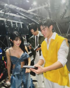 Nattawat Jirochtikul Instagram - Tadaaaa it’s Pretty girl right here @min.nicha What a Wonderful night meeting you krub :)