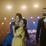 Neeti Mohan Instagram - Sangeet night done right 😎 Grateful to our friends, family and guests… Aap logo ne Raunak laga di 💥 Thank you @ayushmannk @tahirakashyap @aakritiahuja Varushki for lighting up the evening . Varushka’s performance was the highlight of the evening for me! Thanks Ayush for singing and making our family drool over you yet again ♥️ @bharti.laughterqueen you are the funniest and the cutest. We ADORE you. Logon ka hass hass ke pait mein dard ho gaya. We missed you Golla and Harsh 🙌😘 The Dashing Savaria @salmanyusuffkhan and elegant Faiza 😘😘 The most punctual and loving guest @anumalikmusic ji we love you 🫡🌹 #KunalKoMiliMukti