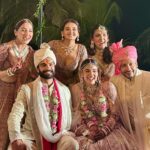 Neeti Mohan Instagram - Overjoyed and Beyond Grateful for such an auspicious occasion in our family. Papa had to miss our wedding due to health reasons but this time, in his presence the wedding felt complete. Thank you God for this 🙏🏼🥹 We feel blessed, as with folded hands we welcome Thakur Family in our lives. Welcome home @whokunalthakur 🌹🫶🏻 Ab tum bhi Mohana gaye ho! Golu! our choti bacchi @muktimohan wishing you a lifetime of happiness, prosperity and love ❤️ Sabka khayaal rakhna aur apna sabse zyaada. Mud ke na dekho Dilbaro 😥 #KunalKoMiliMukti Thank you for capturing these precious moments @themadeinheaven 🫶🏻