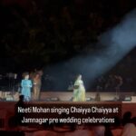 Neeti Mohan Instagram - Nailed it 🫶🏻 Adlib with feels like …..#Chaiyya Chaiyya Neeti Mohan performing iconic track Chaiyya Chaiyya with Sukhwinder Singh for the Pre wedding celebrations of Anant Ambani and Radhika Merchant at Jamnagar. #AnantAmbani #RadhikaMerchant #ambaniwedding #NitaAmbani #MukeshAmbani #IshaAmbani #AkashAmbani #ShlokaAmbani