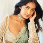 Niharika Nm Instagram - Phool for you 🌼 Styled by @harshitadaga01 Outfit @vvanivats Jewellery @ananaofficial MUA @skinbysakhshi Shot by @visualaffairs_va